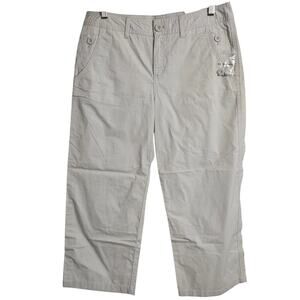 G.H. Bass & Company Women's Skimmer Capris Pants 8 Summer Casual Lightweight New